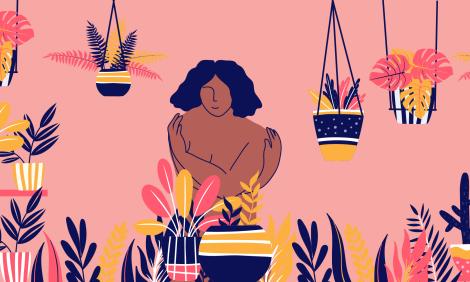 "Self-care". Illustrations by Paru Ramesh