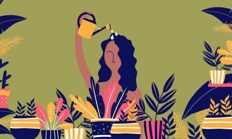 "Self-care". Illustrations by Paru Ramesh