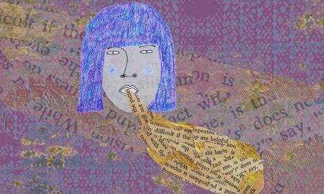 Image description: Collage, woman speaking 