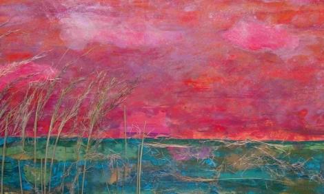 Image description: Mixed media showing a field