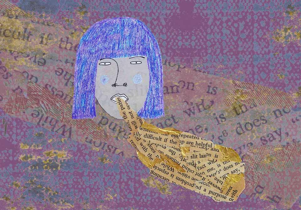 Image description: Collage, woman speaking